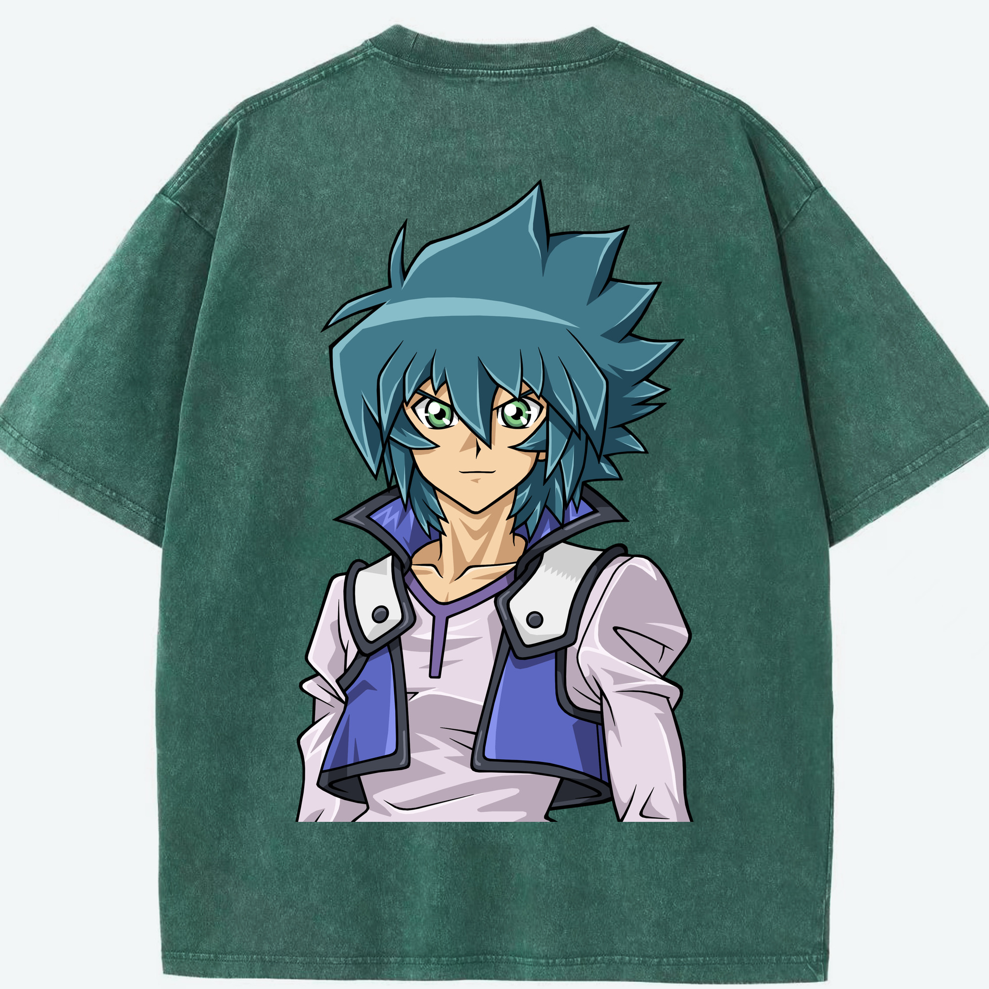 （画像用） 遊☆戯☆王 Yu-Gi-Oh! 綿100% ヴィンテージ風 半袖Tシャツ（背面プリント）